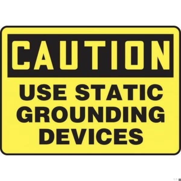 Accuform OSHA CAUTION SAFETY SIGN USE STATIC MELC654XT MELC654XT - main
